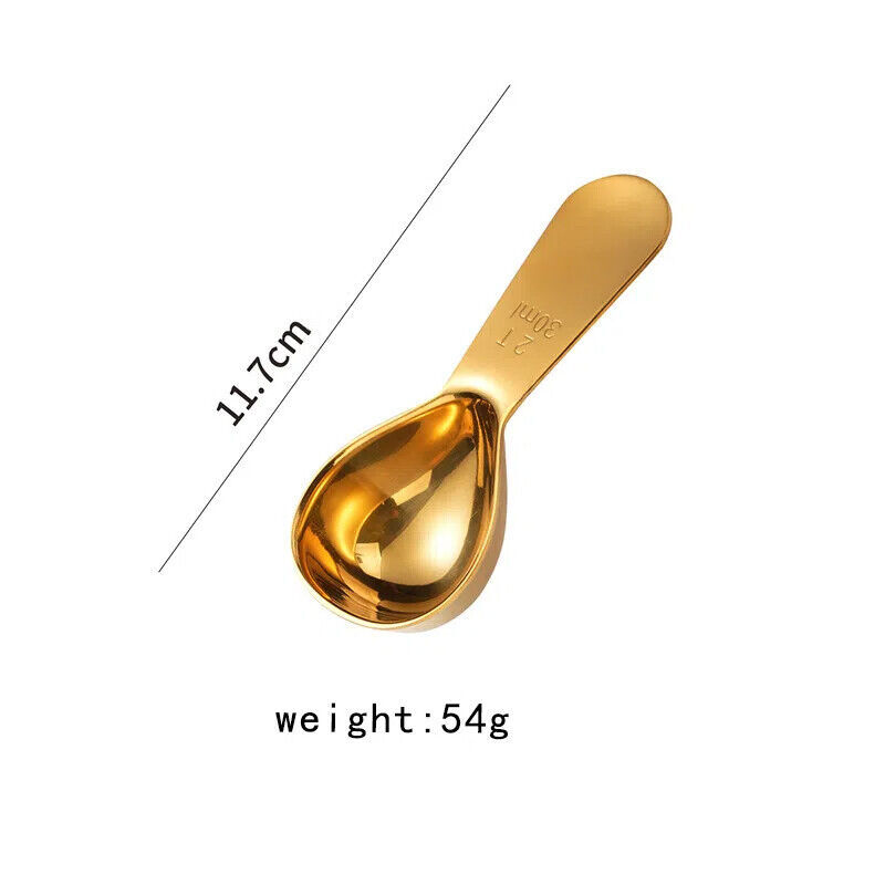304 Stainless Steel Coffee Spoon Coffee Scoop 15ml 30ml Short Handle Tablespoon - Picture 20 of 22