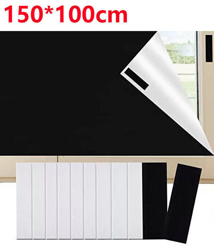 Travel Portable Blackout Blind UV Protection Pastable Privacy Window Curtains