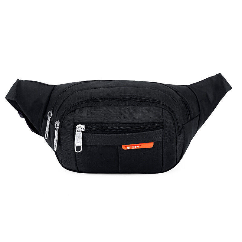 Unisex Large Waterproof Waist Bum Bags Fanny Pack Belt Pouch Wallet Travel Bag