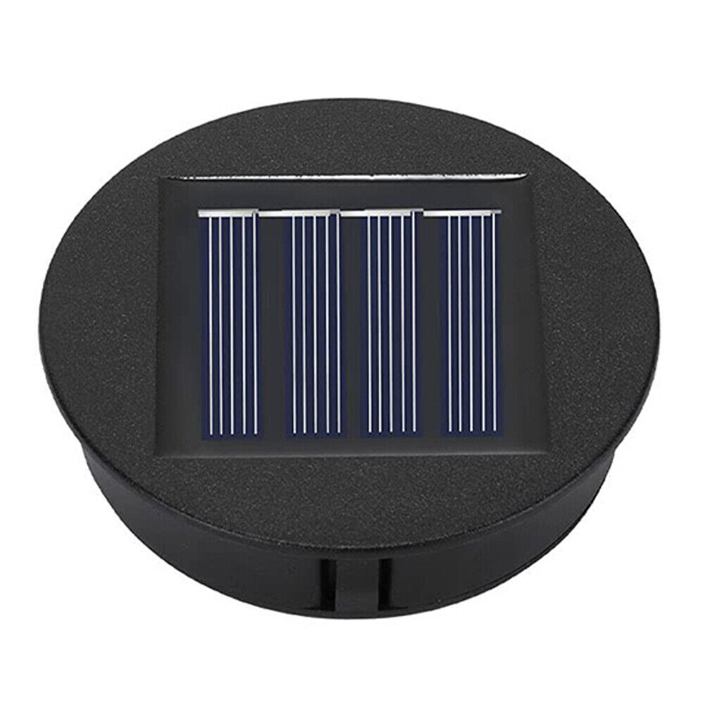 Solar Panel Boxes Garden Lantern Replacement Round Light DIY LED Part
