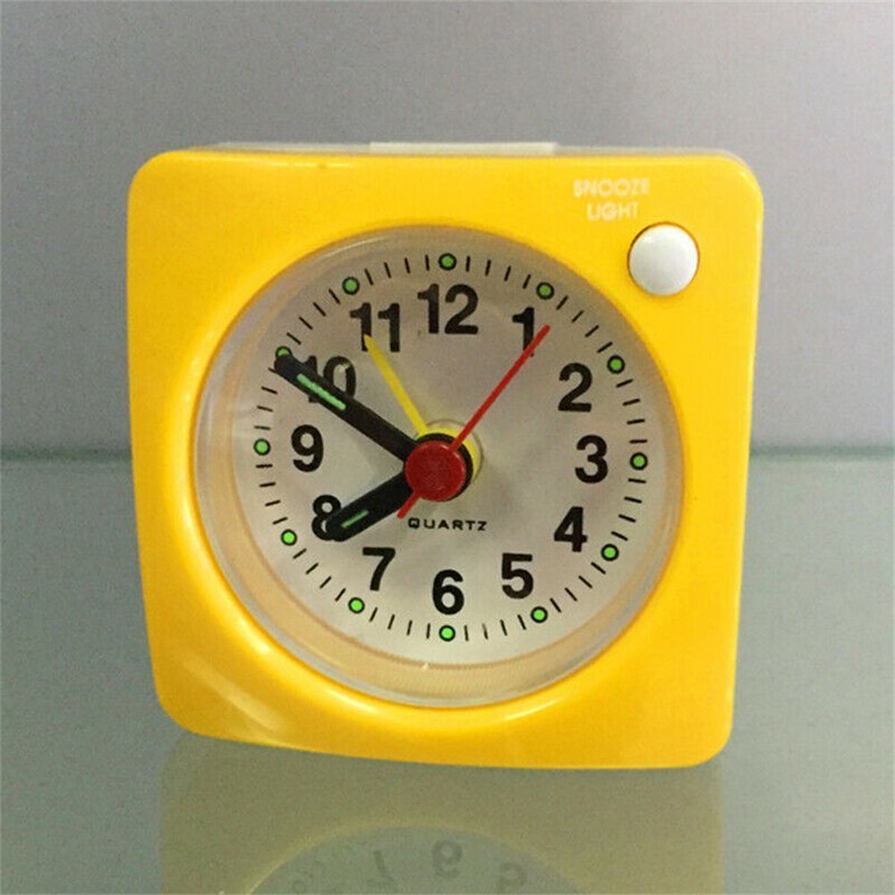 Quartz Alarm Clock With Night Light No Tick Snooze Silent Small Bedside Clocks - Picture 15 of 15