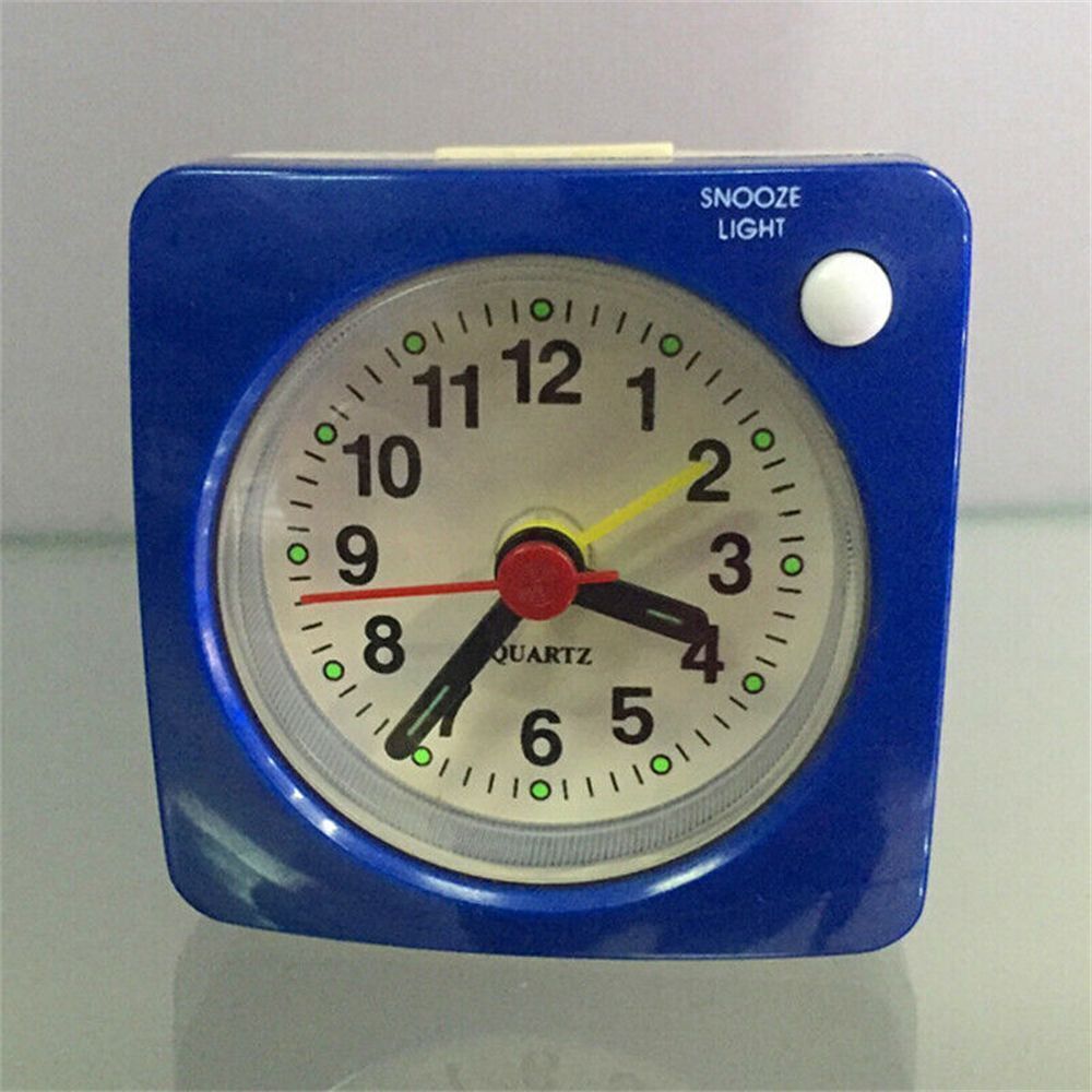Quartz Alarm Clock With Night Light No Tick Snooze Silent Small Bedside Clocks - Picture 12 of 15