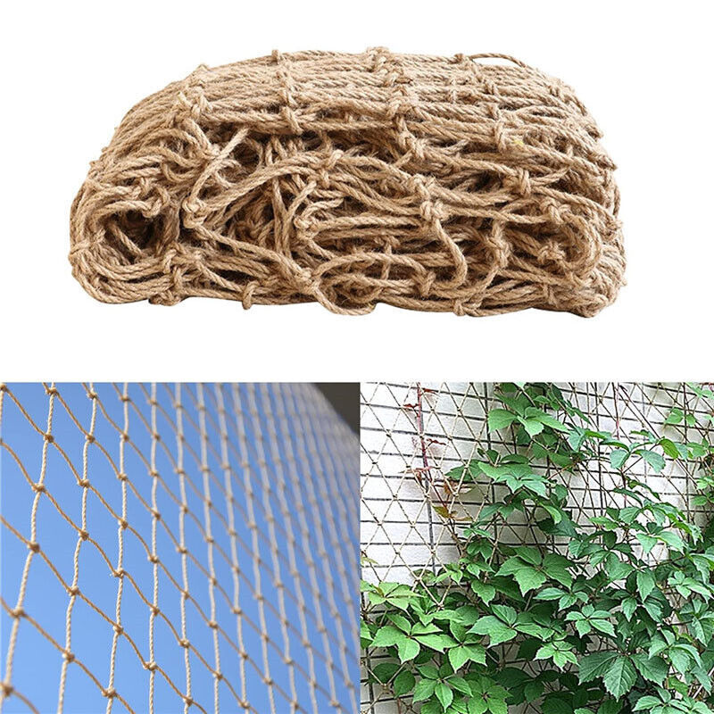 Hemp Rope Net Jute Twine Trellis for Playground Climbing Plants Garden