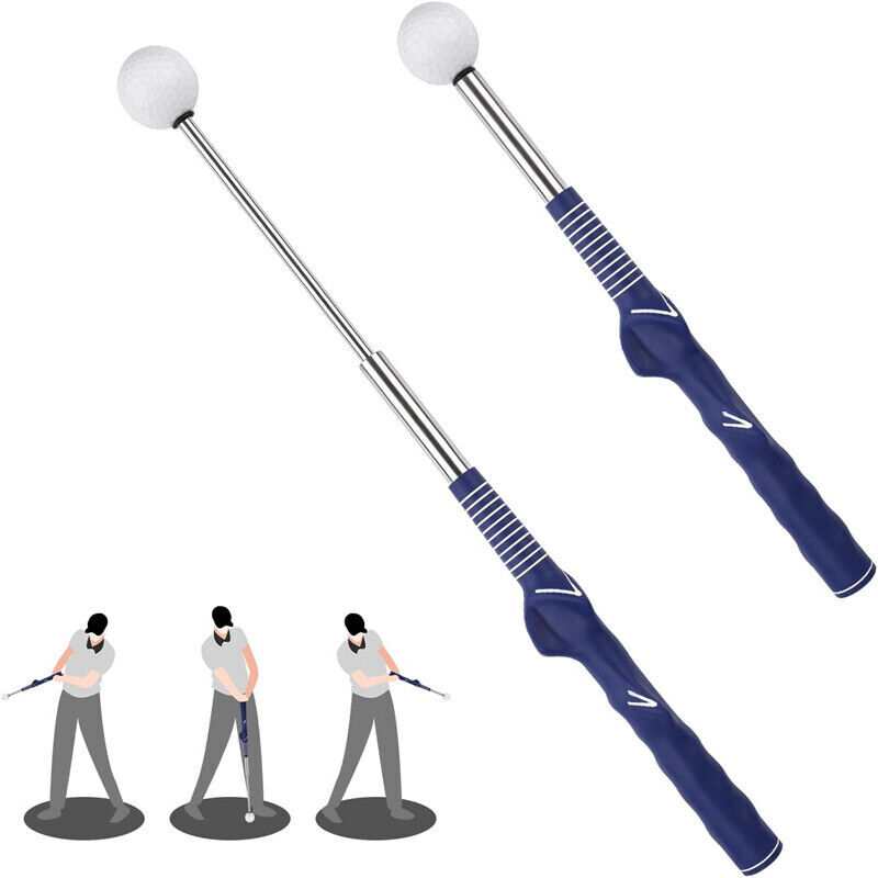 Golf einziehbarer Schwungschläger klingender Schwungtrainer Indoor Golf Trainingshilfen - Bild 16 von 18