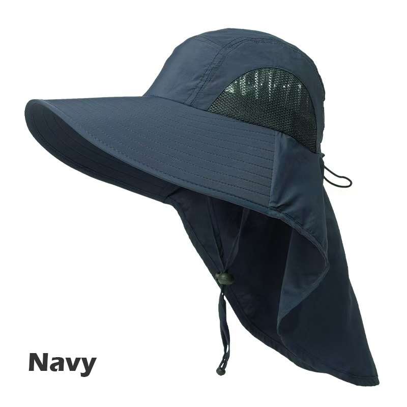 Sun Hat For Men Women with Neck Flap UPF 50+ UV Protective Hats Fishing - Picture 12 of 14