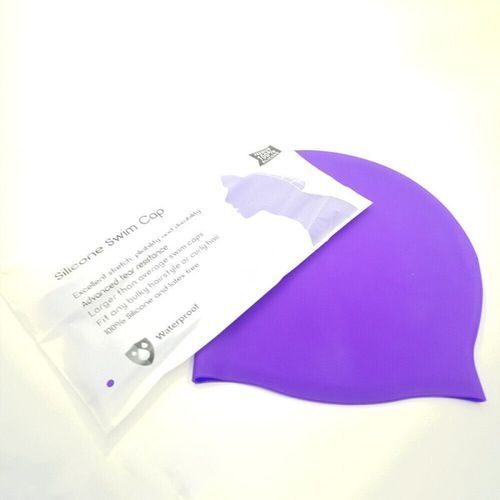 Extra Large Swim Cap for Dreadlocks Protect Ears Long Hair Silicone Diving Hats - Picture 17 of 17