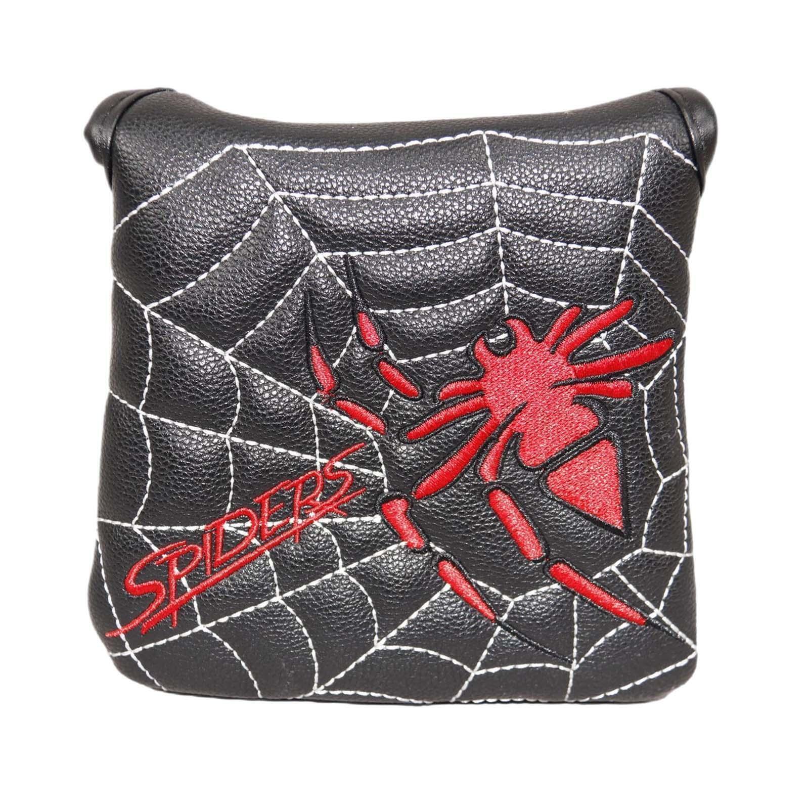Spider Embroidery Golf Square Mallet Putter Head Cover with Magnetic Closure - Picture 9 of 11