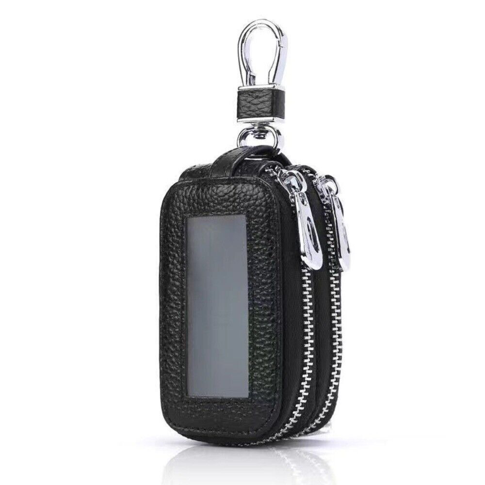 Schlüsseletui Etui Autoschlüsseltasche Echtleder Schlüsselmappe Doppelfach Etui Bag - Bild 20 von 21