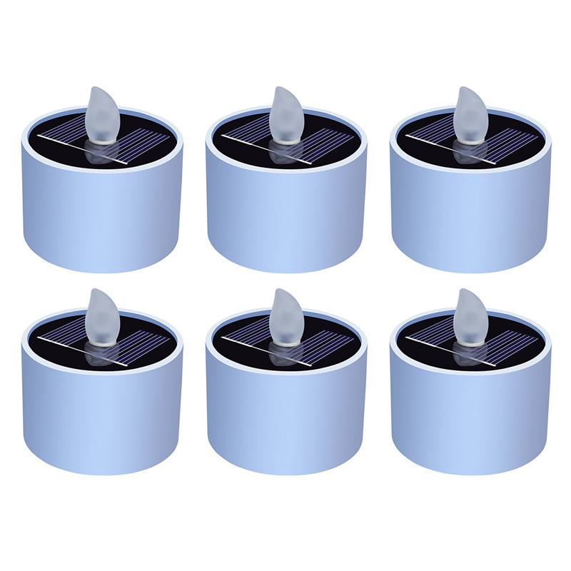 Solar Tea Lights Waterproof Flameless LED Candle Outdoor LED Tea Light Candles