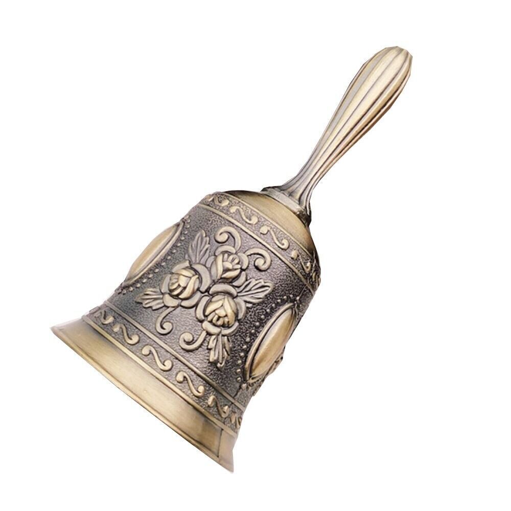 Retro Call Bell Hand Held Ringing Bell Reception Restaurant School Table Decor