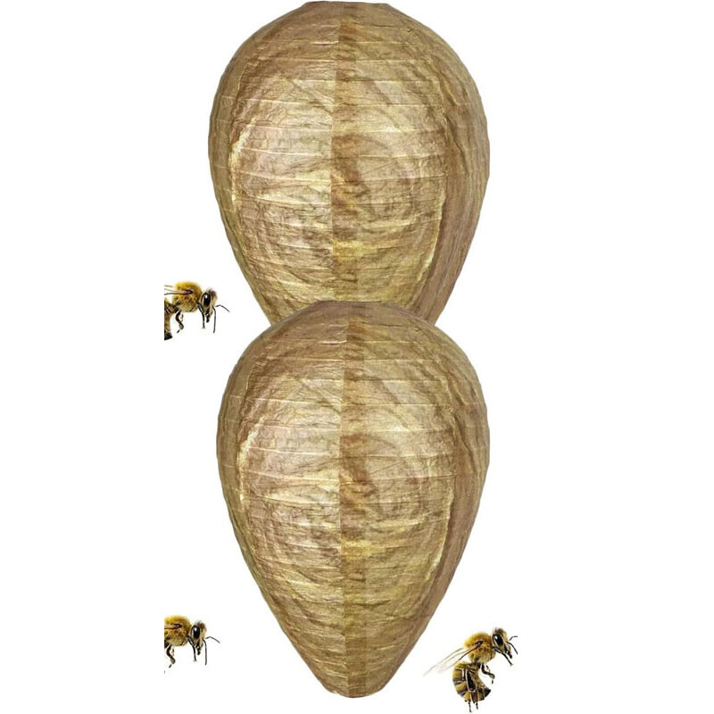 Decoy Wasp Nest Pest Repelling Deter Insect Hanging Fake Nests Hornet Hive Sting