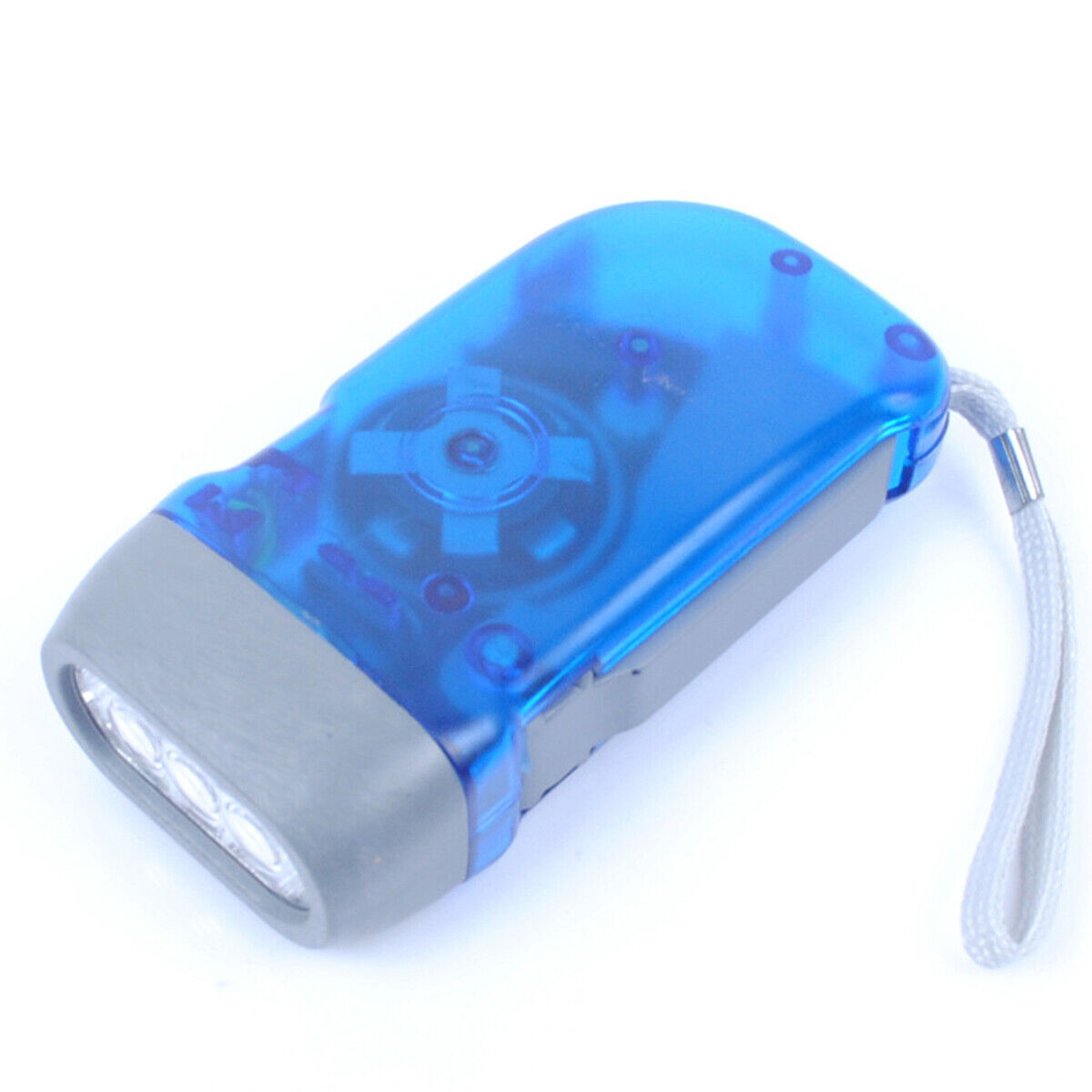 3 LED Flashlight Hand Pressing Camping Light Dynamo Crank Power Wind Up Torch