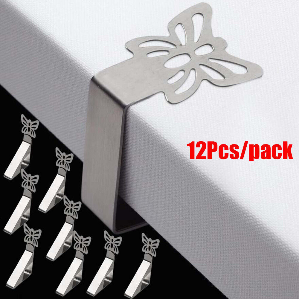 12 Pack Tablecloth Clips Butterfly Picnic Table Cloth Holder Clip for Party Home - Picture 11 of 11