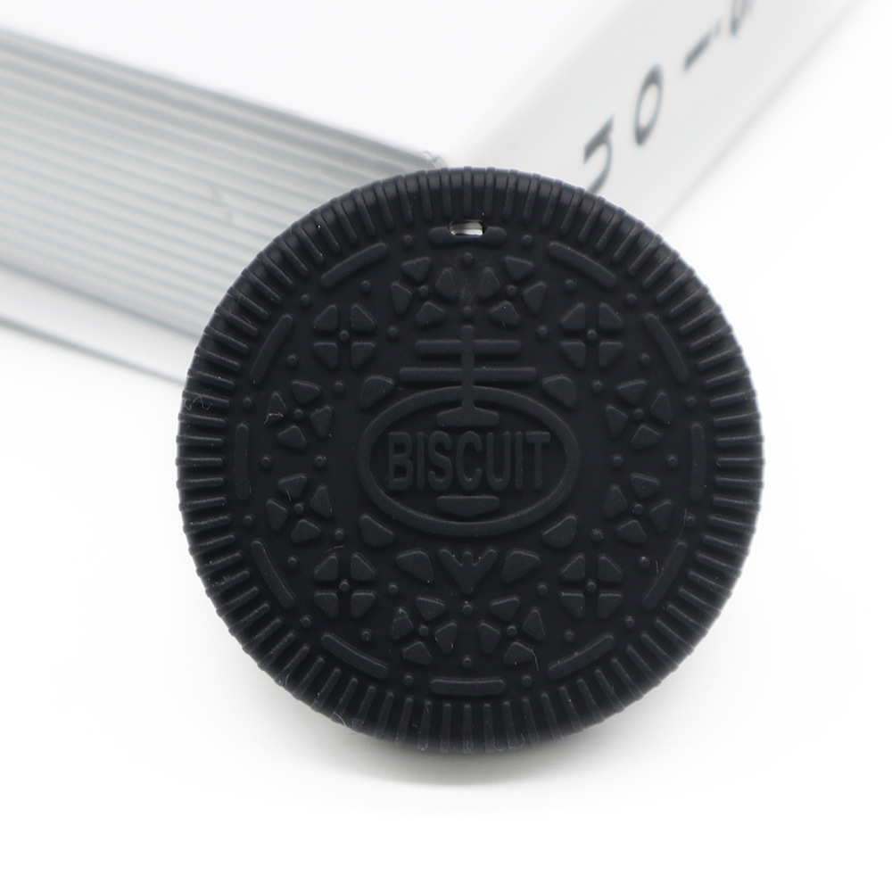 Chewy Cookie Biscuit Sensory Chew Necklace Biting Aid Pendant Kids Autism ADHD - Picture 8 of 13