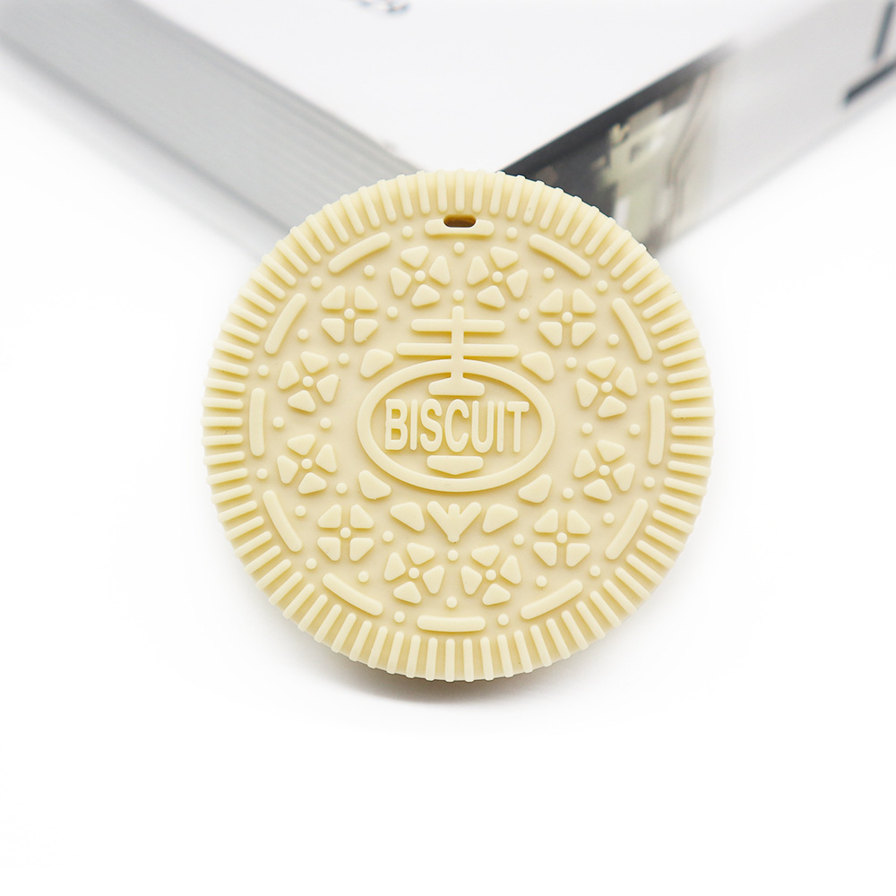 Chewy Cookie Biscuit Sensory Chew Necklace Biting Aid Pendant Kids Autism ADHD - Picture 11 of 13