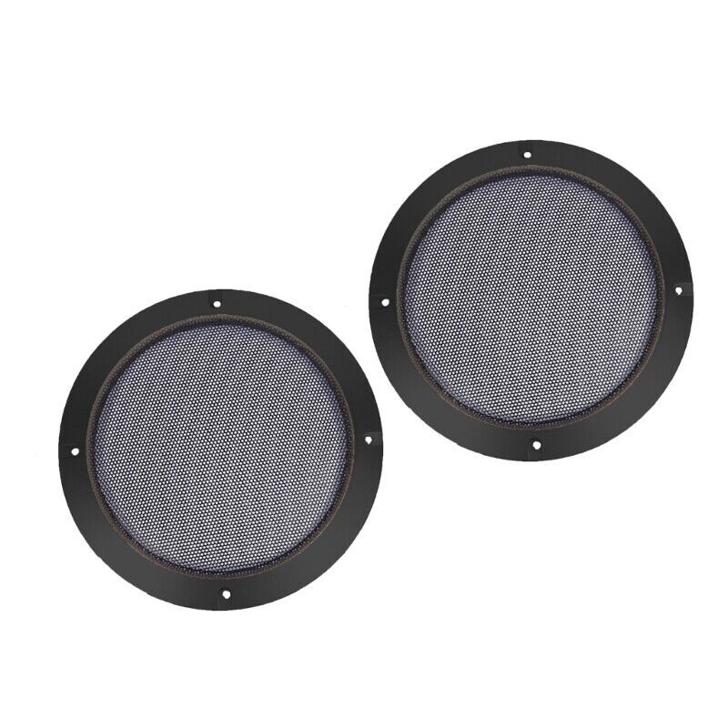 2/3/4/5/6.8/8In Black Car Speaker Grill Mesh Round Horn Protective Cover Circle - Picture 12 of 16