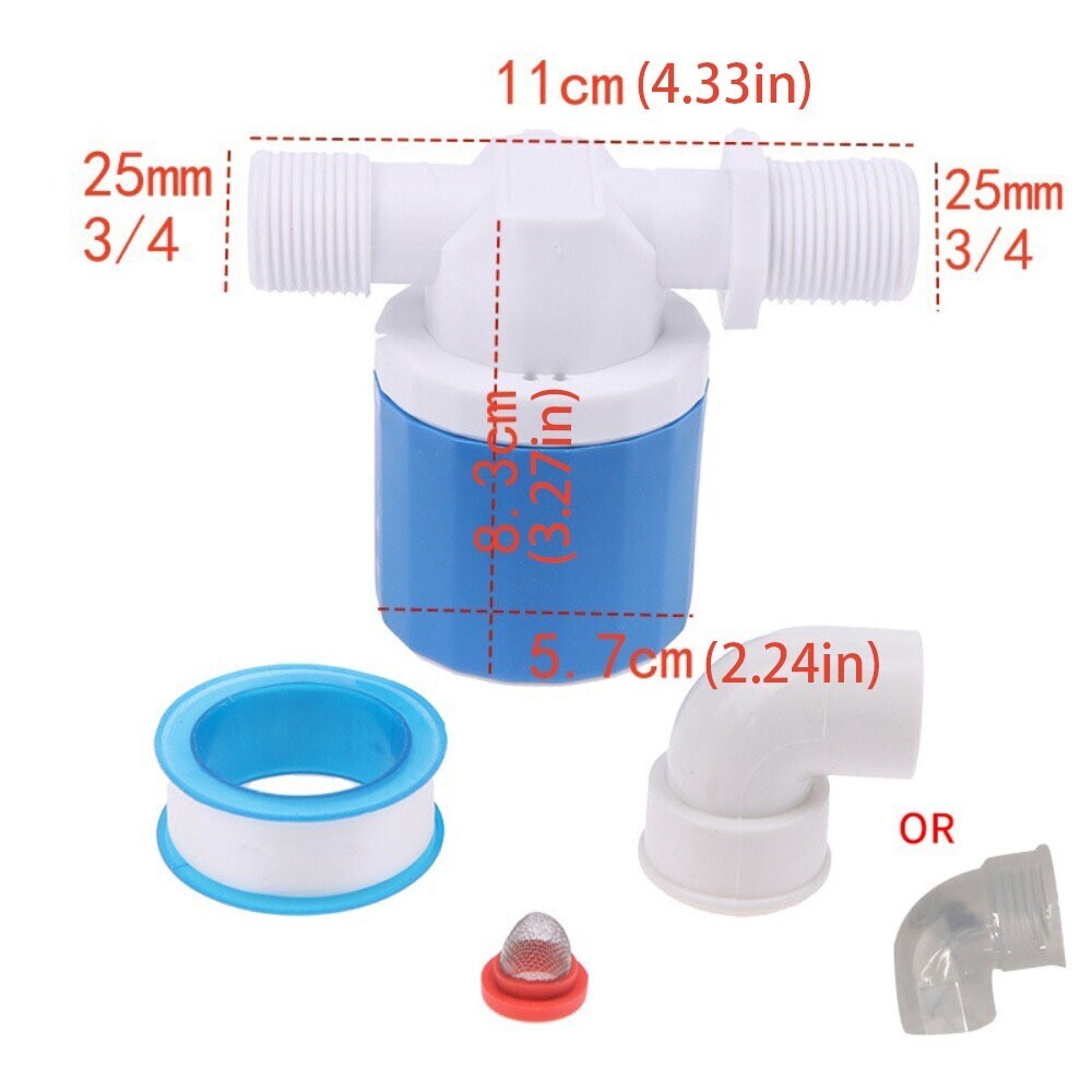 Automatic Nylon Float Valve Water Connector Water Level Control 1/2'' 3/4'' - Picture 19 of 19