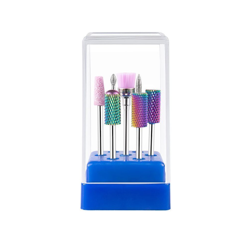 Ceramic 7 Pcs Nail Drill Bits Set File Alloy Manicure Pedicure Nail Art Tools - Picture 20 of 20