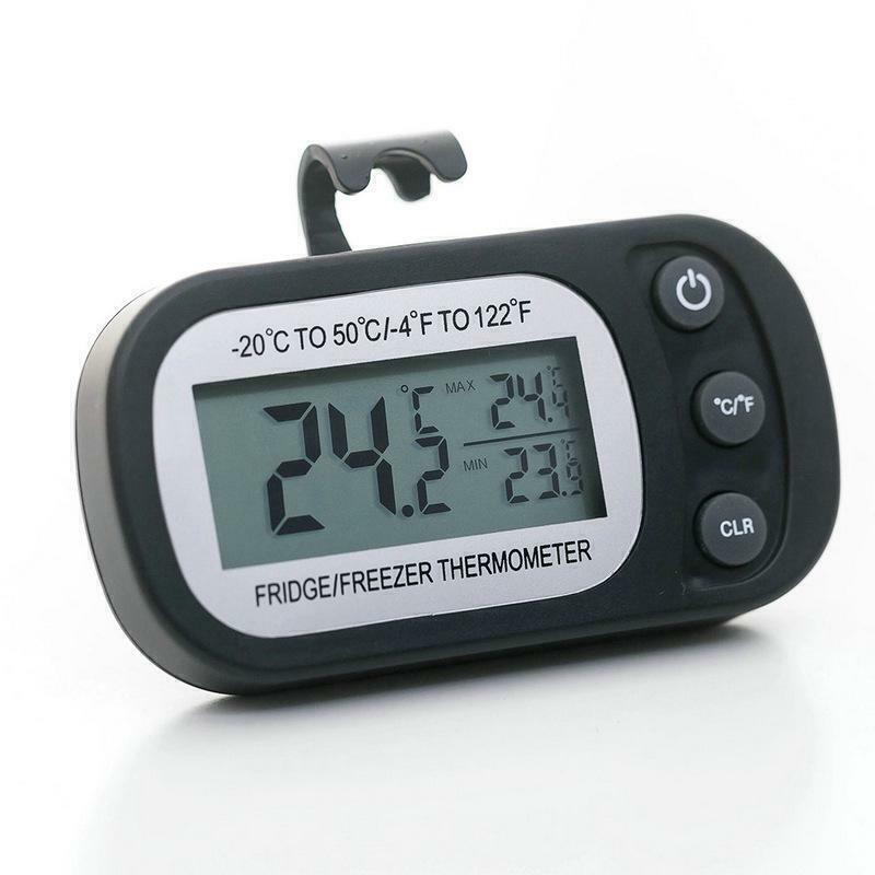 Digital Freezer Room Thermometer Max/Min Record Waterproof for Home Bars Cafe
