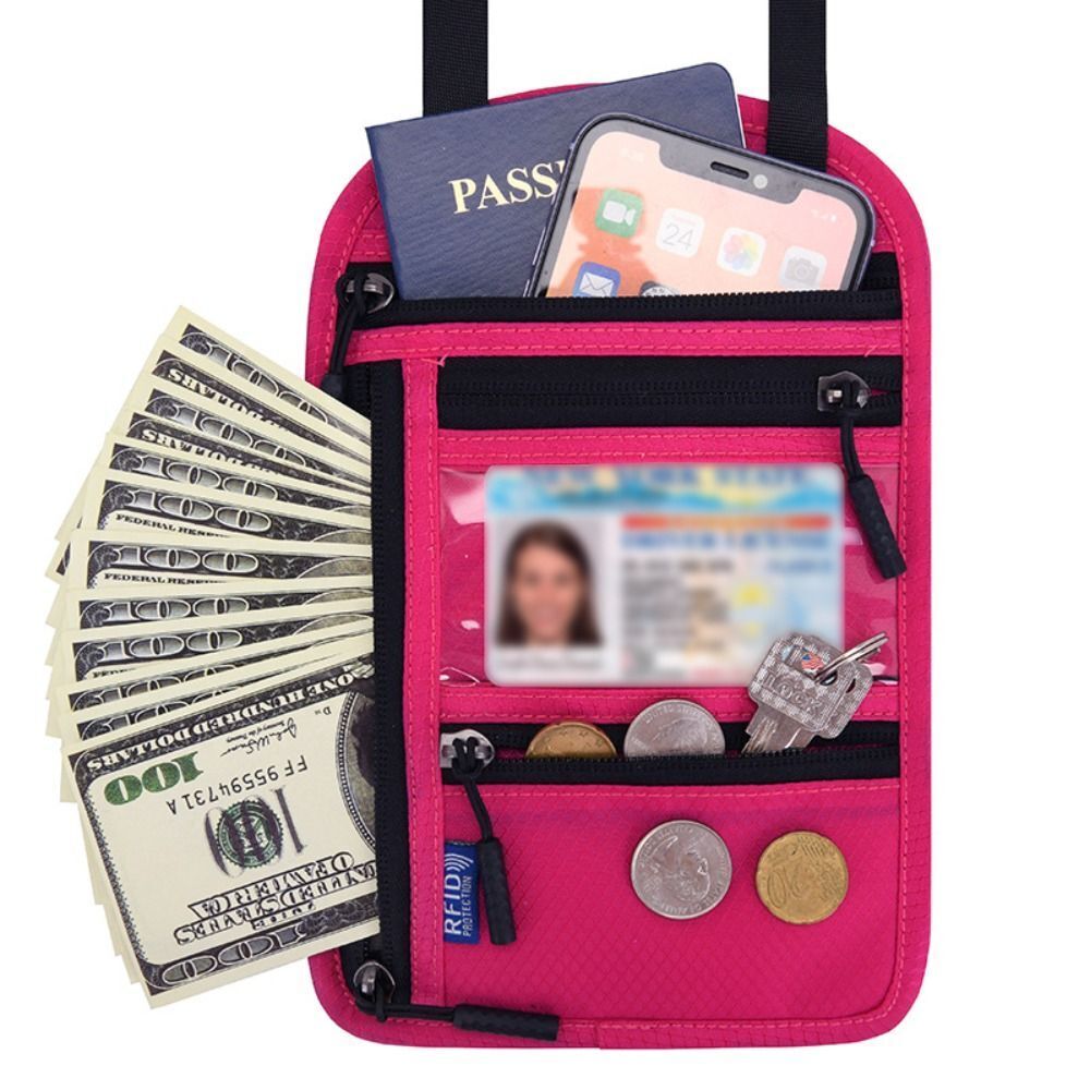 Travel Pouch Neck Wallet Family Passport Holder Organizer Case W/ RFID Blocking - Picture 25 of 25
