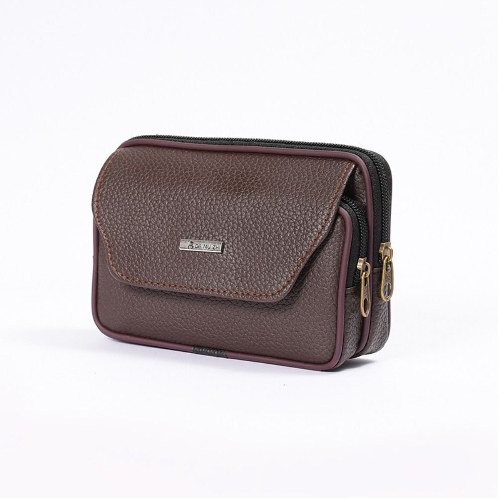 Men's Small Waist Bag Fashionable Mobile Phone Bag Portable Coin Purse - Picture 15 of 16