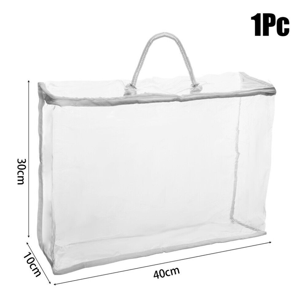 Transparent Quilt Storage Bag PVC Tote Bag for Pillow Blanket - Picture 13 of 13