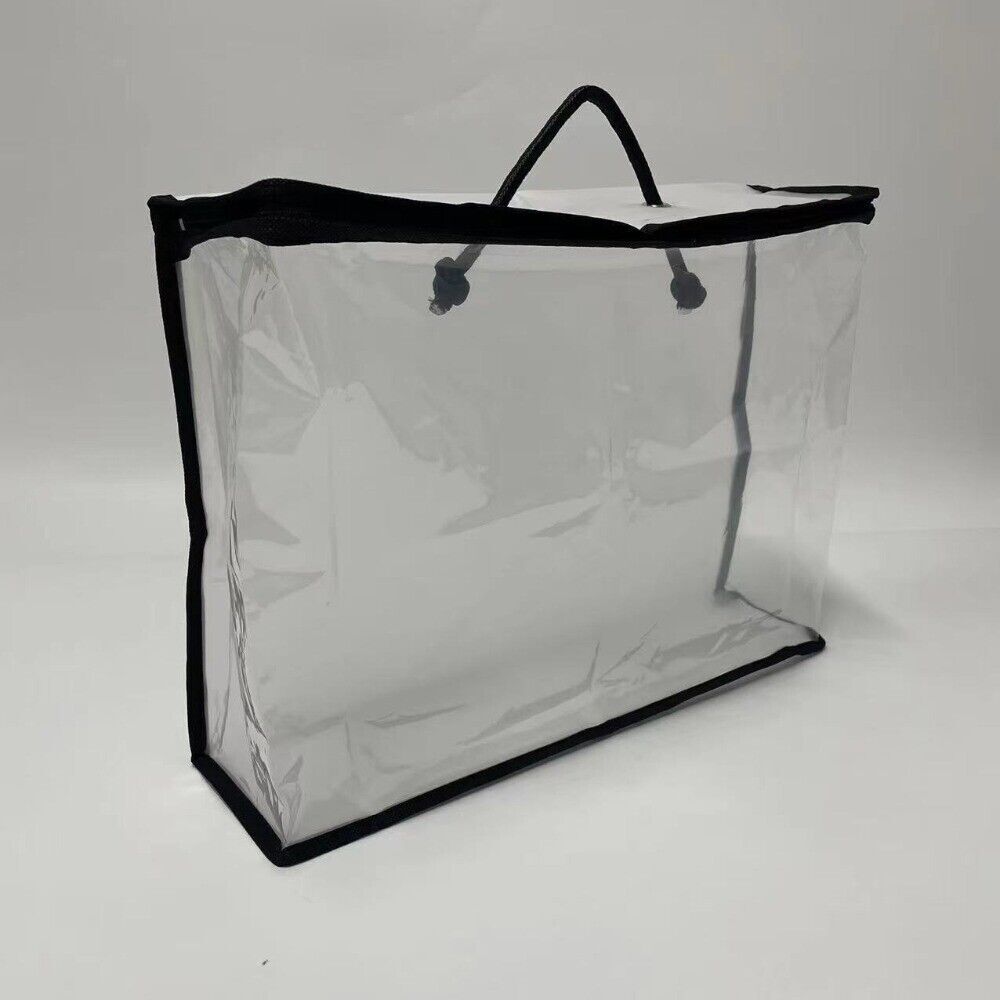 Transparent Quilt Storage Bag PVC Tote Bag for Pillow Blanket - Picture 12 of 13