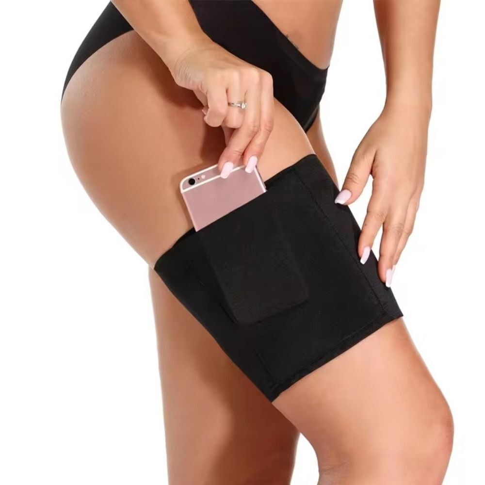 Non-Slip Pocket Thigh Bands Leg Sleeves Leg Phone Poket Invisible Thigh Strap - Picture 11 of 14