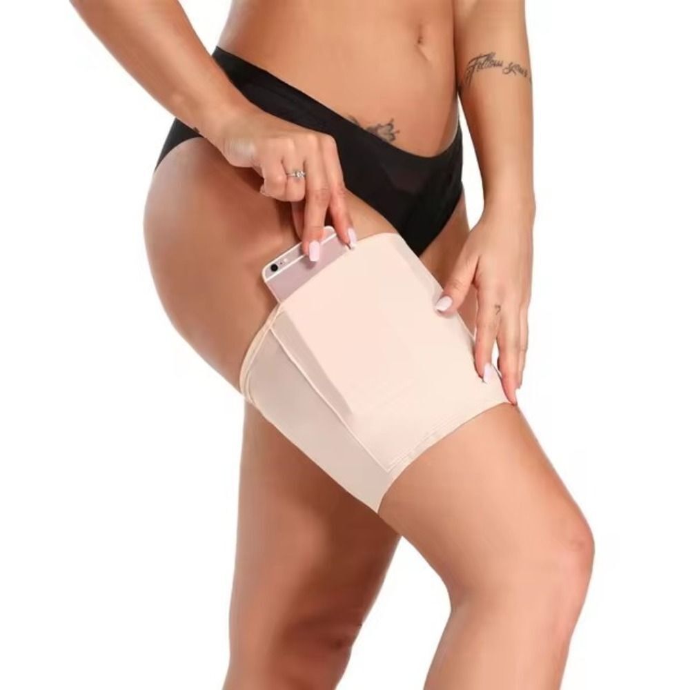 Non-Slip Pocket Thigh Bands Leg Sleeves Leg Phone Poket Invisible Thigh Strap - Picture 12 of 14