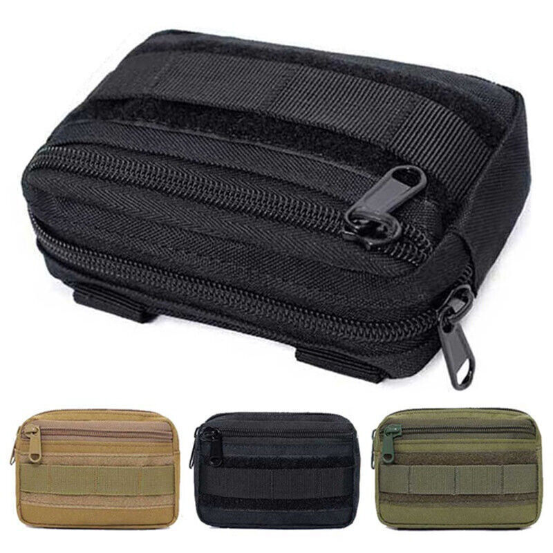 Military Tactical Bag Molle Outdoor Belt Pouch Phone Pocket Utility Waist Pack - Picture 15 of 15