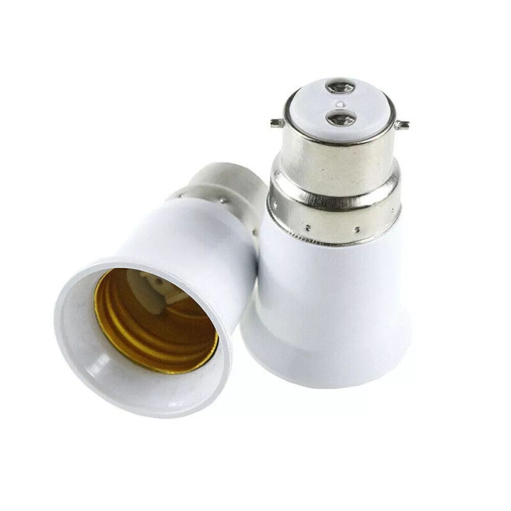 B22 To E27 Light Socket Adapter Bayonet Lamp Base To Edison E27 Bulb Screw - Picture 11 of 13