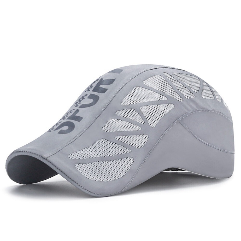 Quick Dry Sunscreen Men's Sun Cap Beret Hat Flat Hat Mesh Shade Baseball Caps - Picture 14 of 16