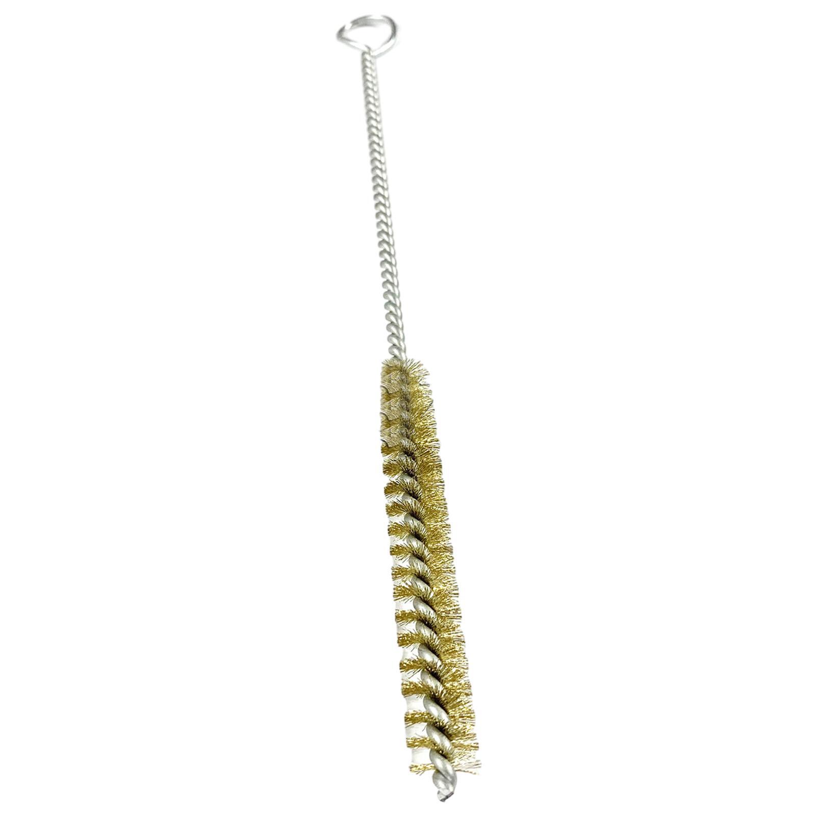 Wire Brush, Pipe Cleaning Brush for Narrow Necks Thin , Rust Cleaner, Brass