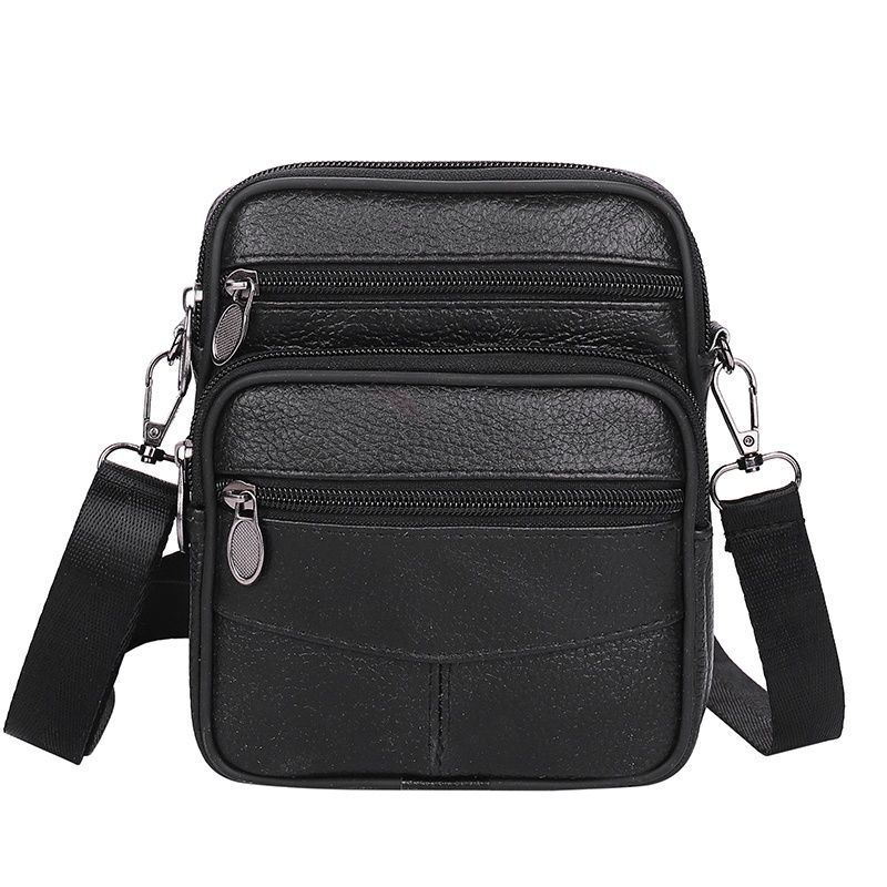 Men's Boys Handbags Shoulder Small Leather Cross Body Messenger Side Bag - Picture 18 of 18