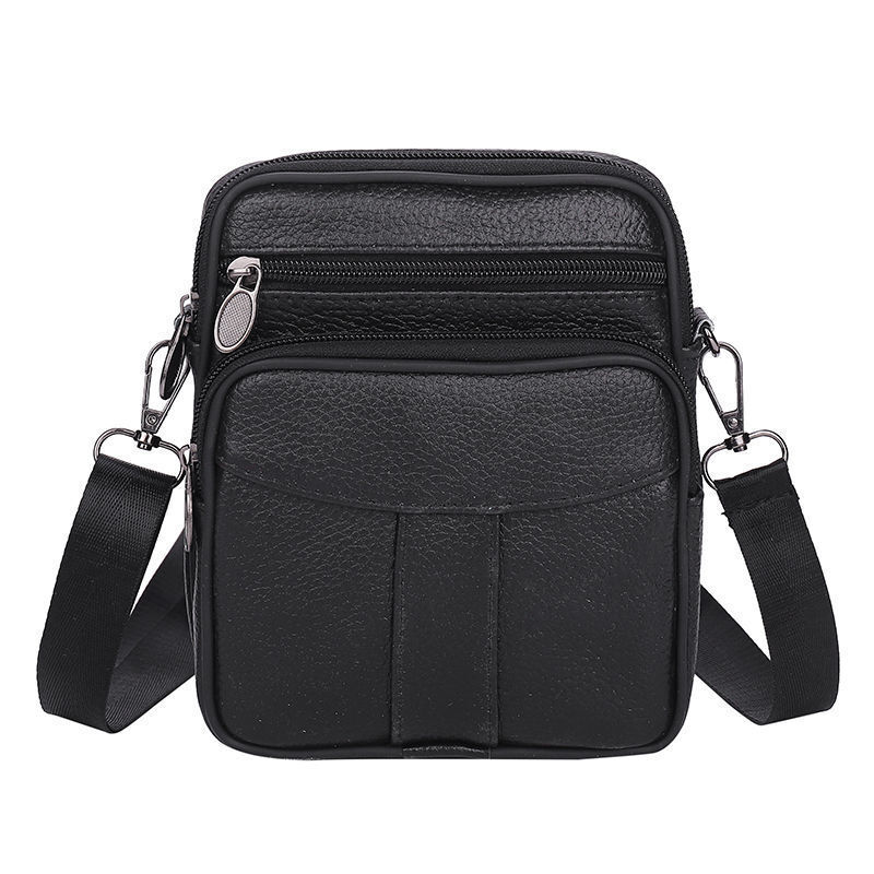Men's Boys Handbags Shoulder Small Leather Cross Body Messenger Side Bag - Picture 16 of 18