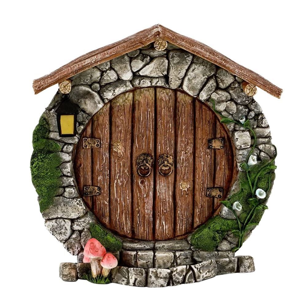 Yard Art Fairy Door Miniature Fairy Gnome Garden Decor Windows Door Figurines - Picture 15 of 16