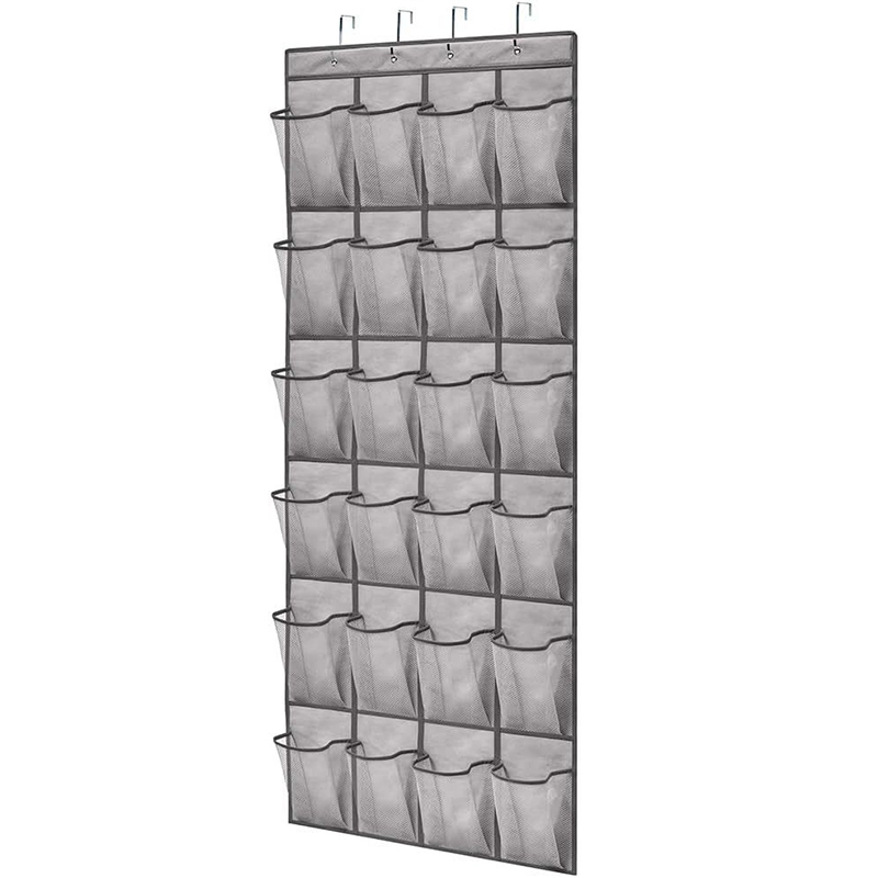 Organizzatore portascarpe 12-24 tasche sopra la porta scaffale appeso gancio portaoggetti - Foto 21 di 22