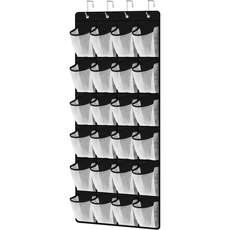 Organizzatore portascarpe 12-24 tasche sopra la porta scaffale appeso gancio portaoggetti - Foto 22 di 22