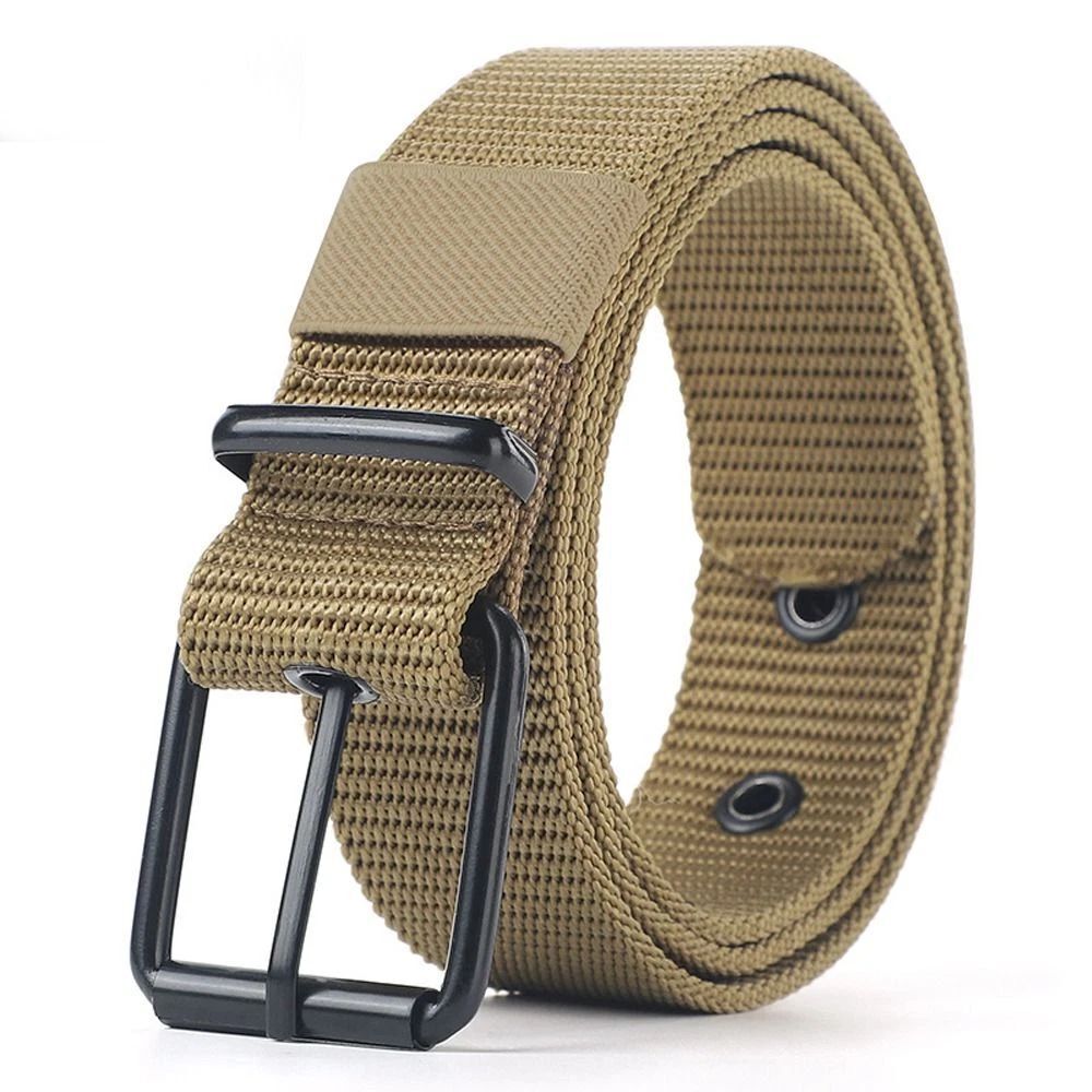 Mens Belt Canvas Metal Buckles Fabric Webbing Waist Belts Waistband Womens - Picture 20 of 22