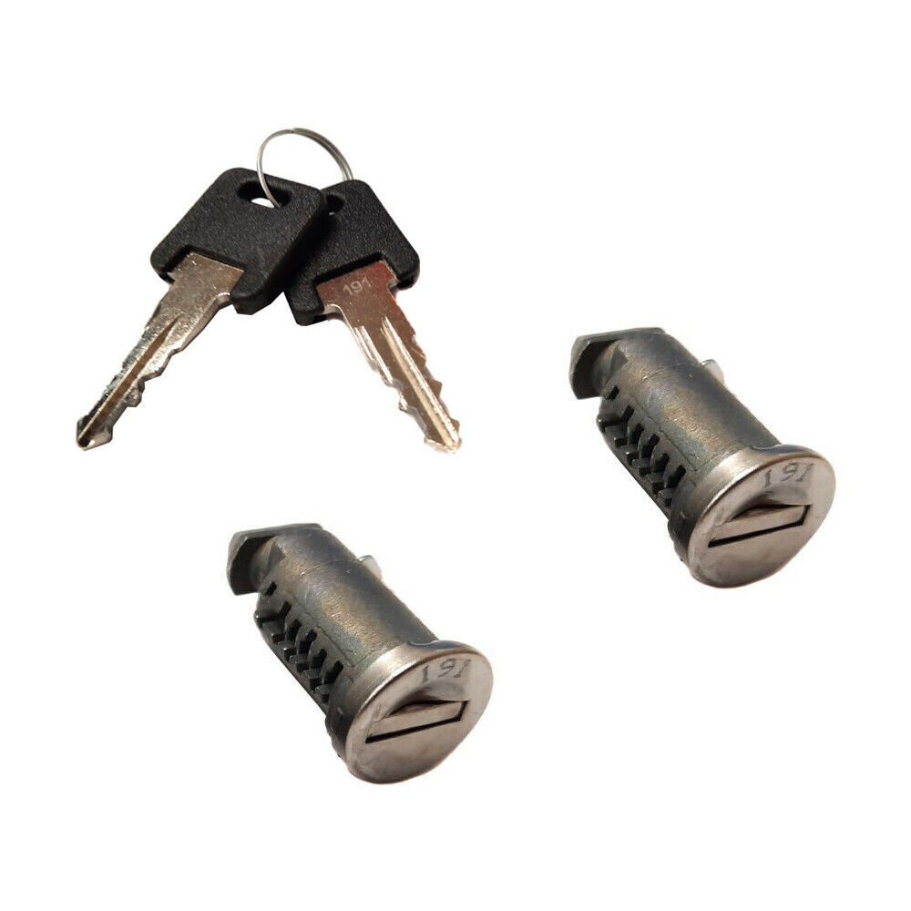 Set Of 2/4 Roof Bars Rack Box Barrel Security Locks With Keys For Cycle Carriers - Picture 10 of 10