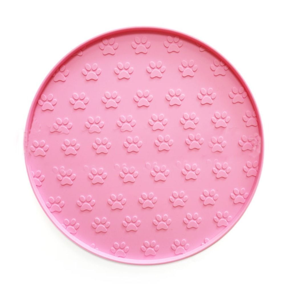 Cat Food Pad Non-Slip Dog Bowl Mat Silicone Pet Feeding Mat Kitten Round - Picture 16 of 16
