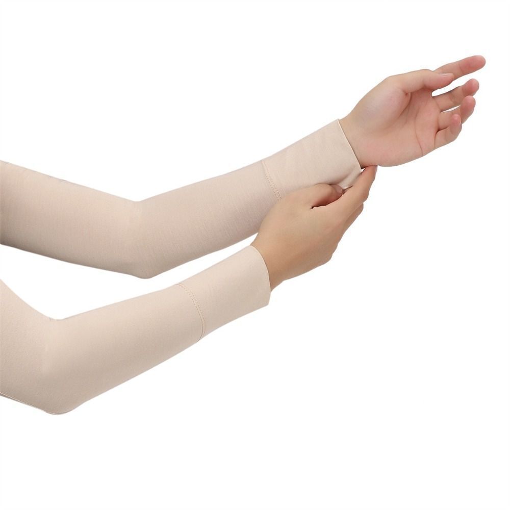 Cotton Arm Sleeves UV Protection Long Gloves Hand Protector Cover Female Male - Picture 14 of 17