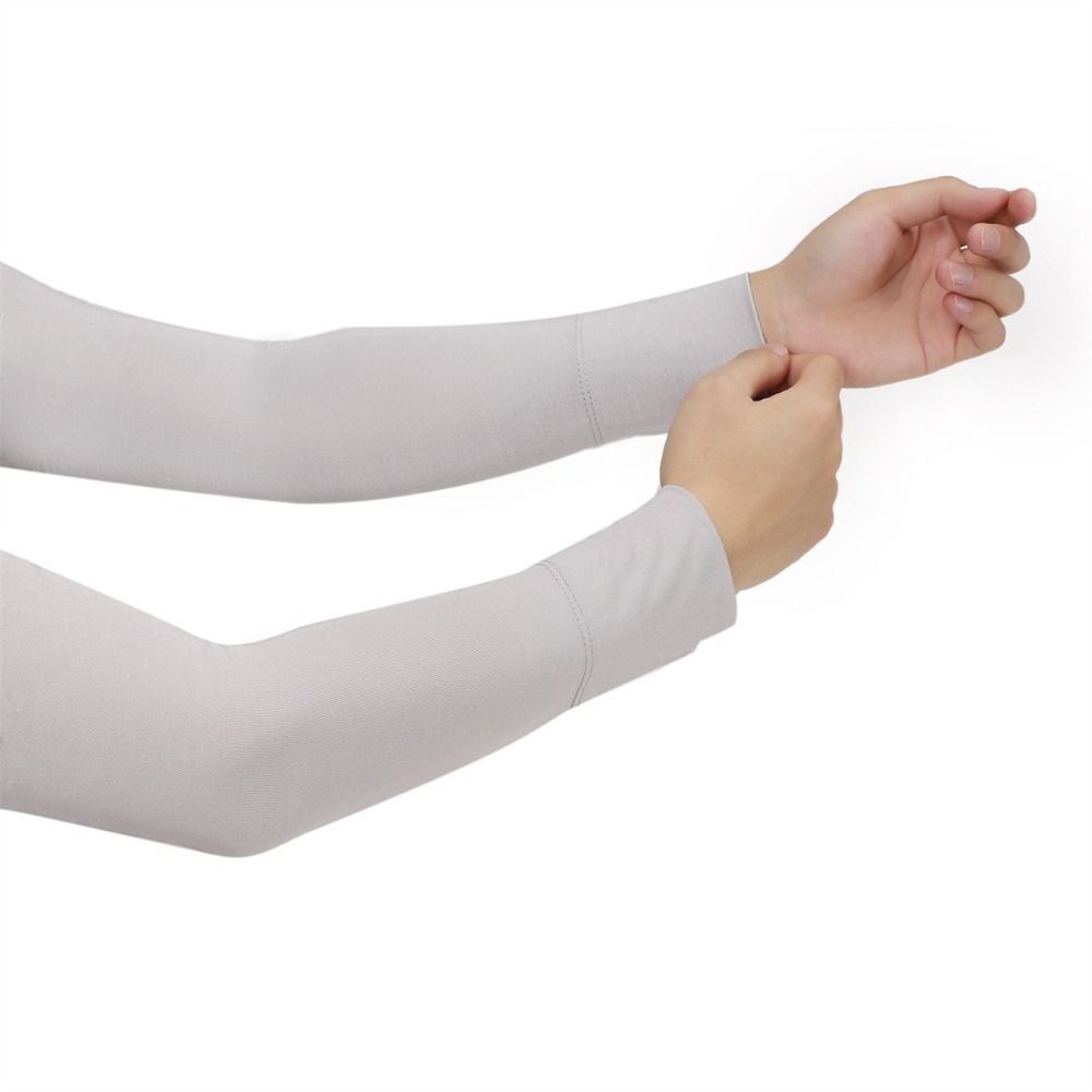 Cotton Arm Sleeves UV Protection Long Gloves Hand Protector Cover Female Male - Picture 15 of 17