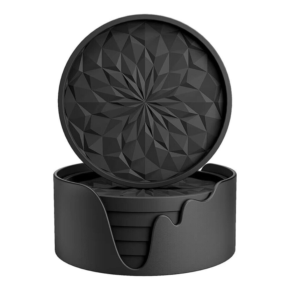 1/6/10X Holder Silicone Coasters Non-slip Cup Mats Pad Drinks Table Glasses - Picture 15 of 23