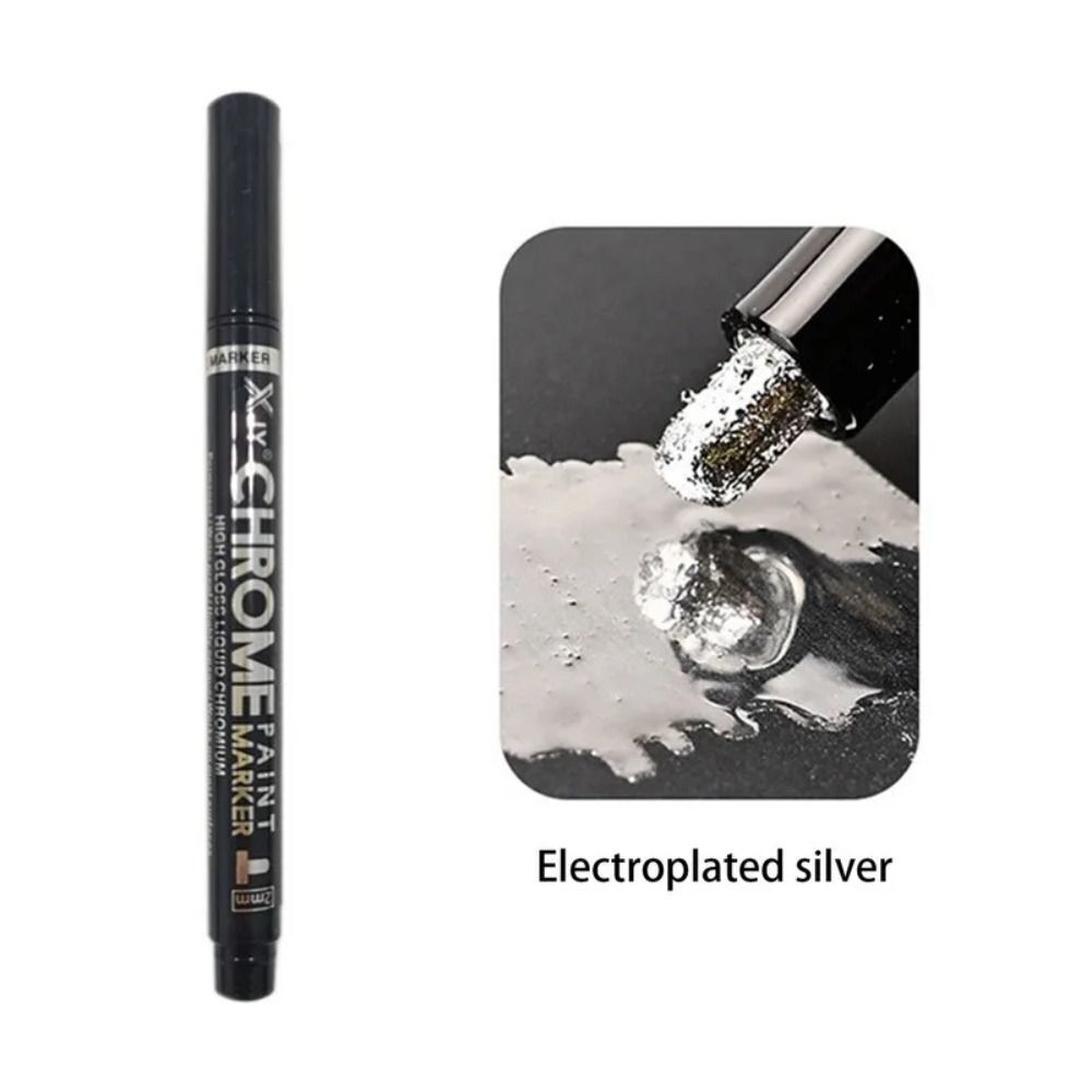 Metallic Liquid Chrome Mirror Marker Pen Waterproof DIY Paint Pens Craftwork - Picture 18 of 20
