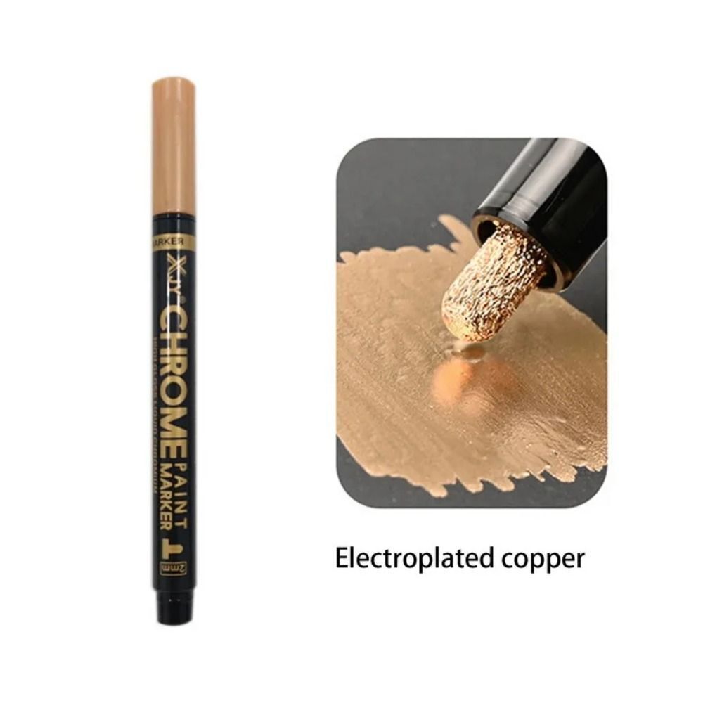 Metallic Liquid Chrome Mirror Marker Pen Waterproof DIY Paint Pens Craftwork - Picture 19 of 20