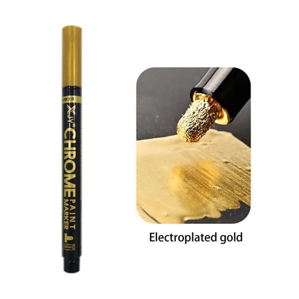Metallic Liquid Chrome Mirror Marker Pen Waterproof DIY Paint Pens Craftwork - Picture 20 of 20