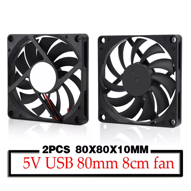 8cm 80mm DC 5V USB Cooler Cooling Fan For Electrical Equipment UK - 第 10/10 張圖片