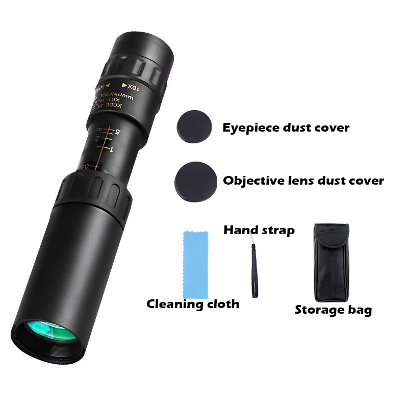 10-300X Zoom HD Portable Strong Binoculars Long Range Monocular Telescope - Picture 18 of 20