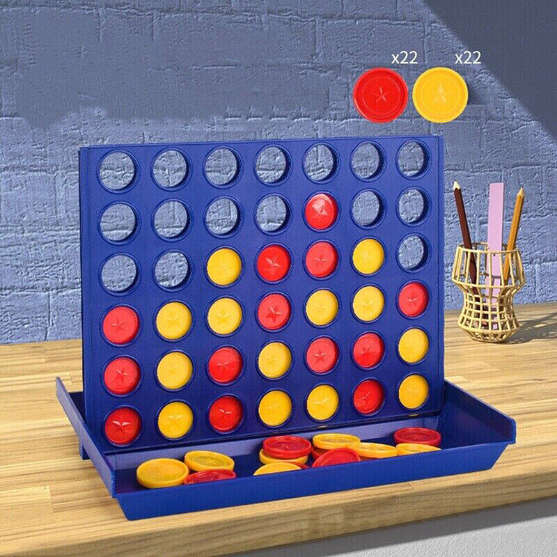 Large Connect Four In A Row 4 In A Line Board Game Family Kids Educational Toy - Picture 10 of 10